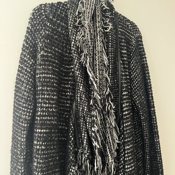 Vince Fringe Cardigan Sweater Coat, Size M - Picture 4 of 6